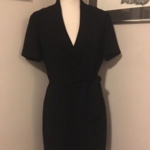 Black Wrap Style Dress